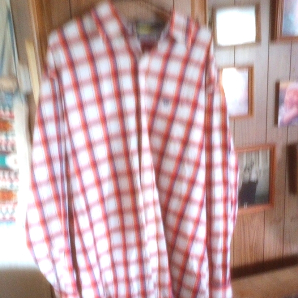 Cowboy cut connection George straight collection Red and White Checkered Shirt